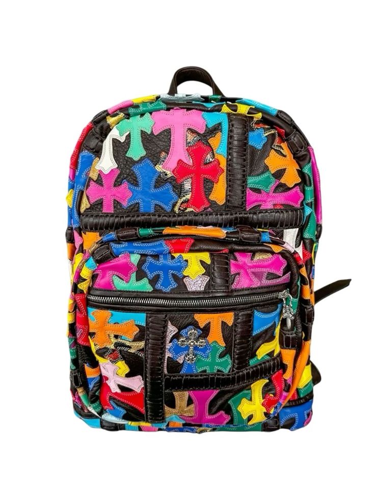 Chrome hearts - cross patched backpack